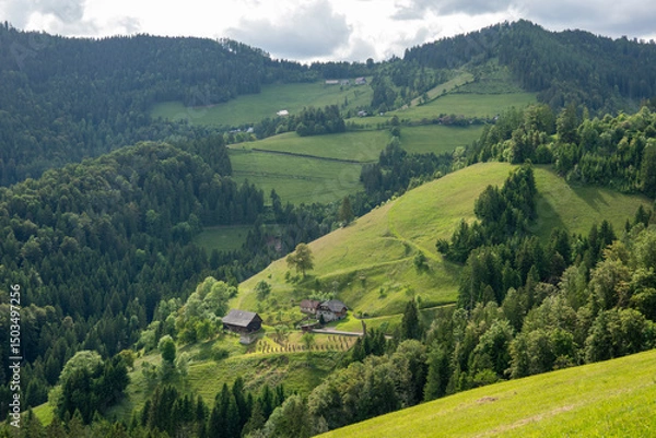 Obraz Haystacks . Heuhiefl . Heuschober . Heumännchen
