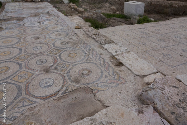 Fototapeta Mosaics from the Roman Empire that have survived to the present day