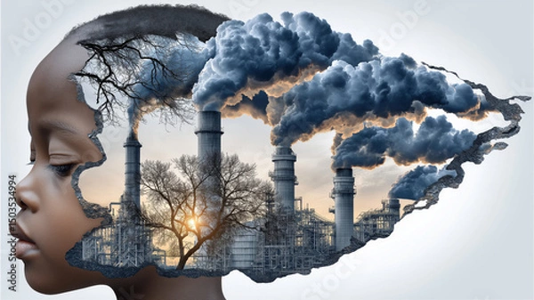 Fototapeta World Day Against Child Labour highlights the impact of pollution on youth