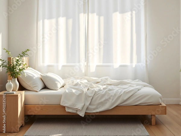 Obraz Minimalist and Modern Bedroom Ideas For Small Spaces Trend