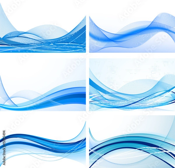 Obraz Set of abstract backgrounds vector