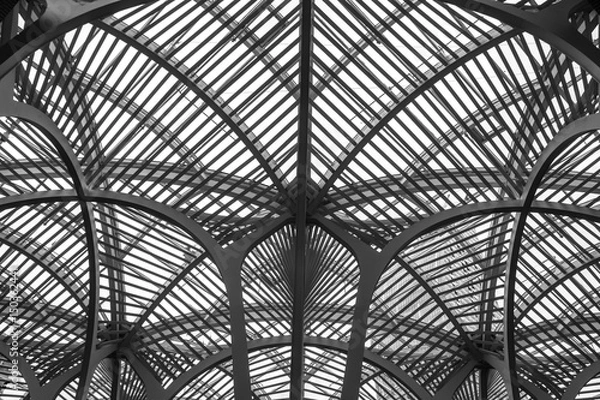 Fototapeta Hockey Hall of Fame, new building, roof and construction