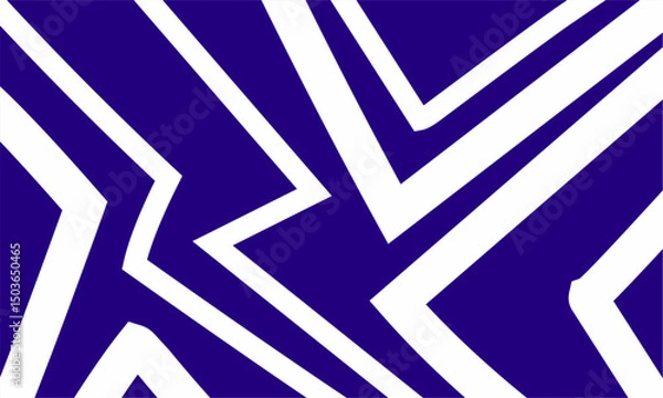 Obraz Abstract Zigzag Line Motif Purple and White