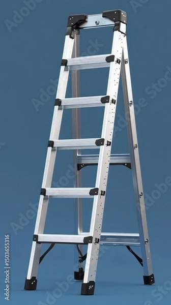 Obraz Aluminum Step Ladder: A Sturdy and Reliable Access Tool