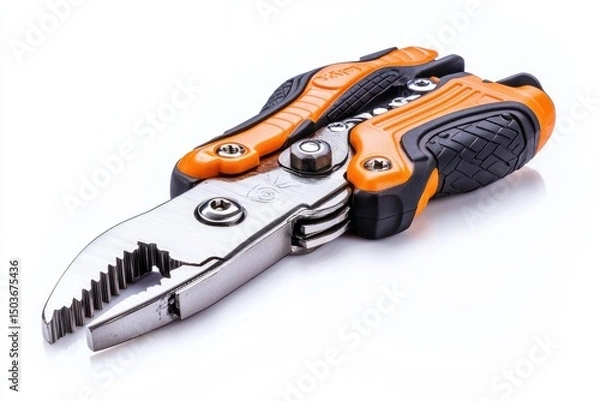 Fototapeta Close-up of a compact multi-tool pliers.
