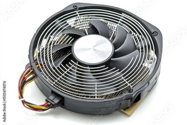 Fototapeta Close-up of a computer cooling fan.