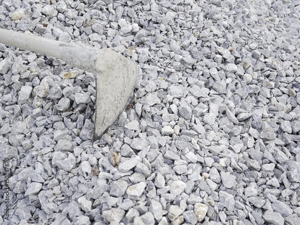 Obraz close-up Blue stones pattern texture background with hoe