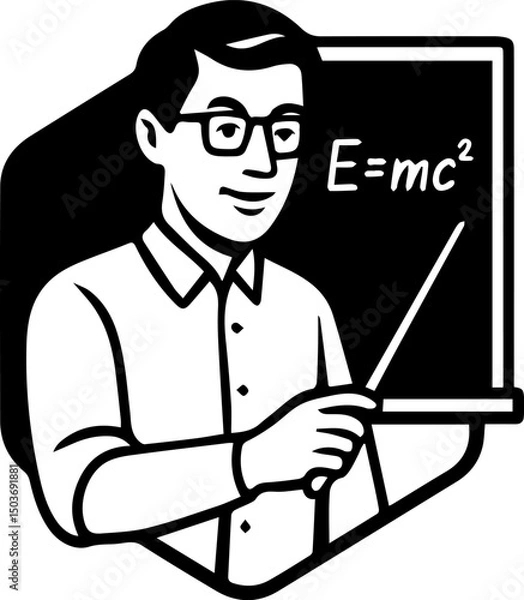 Obraz Teacher School Education Study Class Logo Design Vector