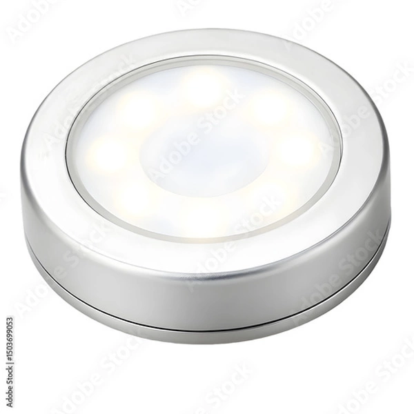 Obraz LED puck light with touch activation for cabinets
