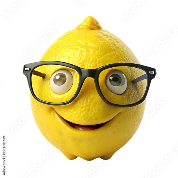 Obraz Smart Lemon: Funny Fruit Image