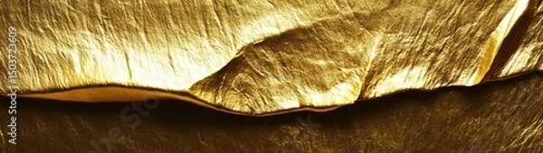 Obraz Gold textured surface with undulating forms