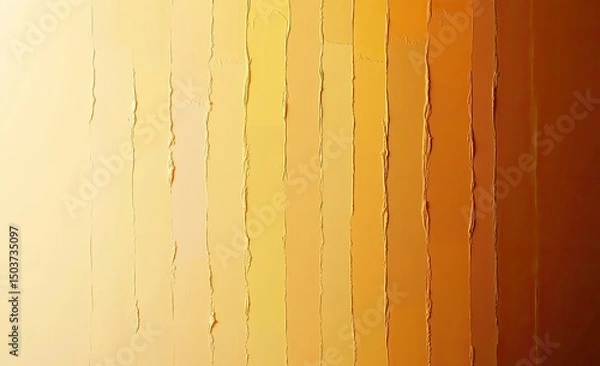 Fototapeta Abstract vertical brushstrokes in warm, muted orange and yellow tones