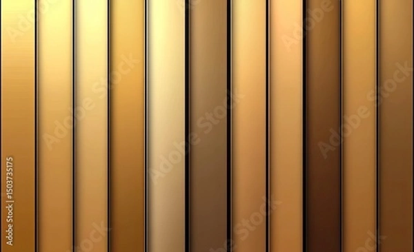 Fototapeta Vertical golden gradient bars