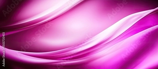 Fototapeta Abstract magenta and white flowing curves