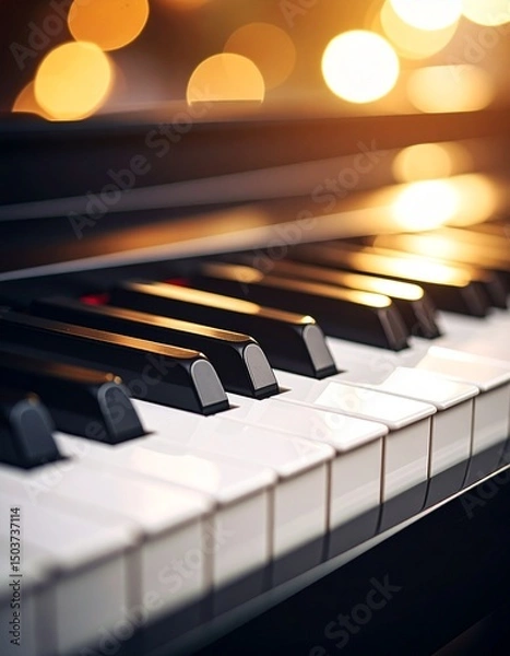 Fototapeta ピアノの鍵盤