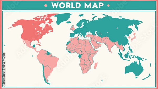 Obraz map of the world