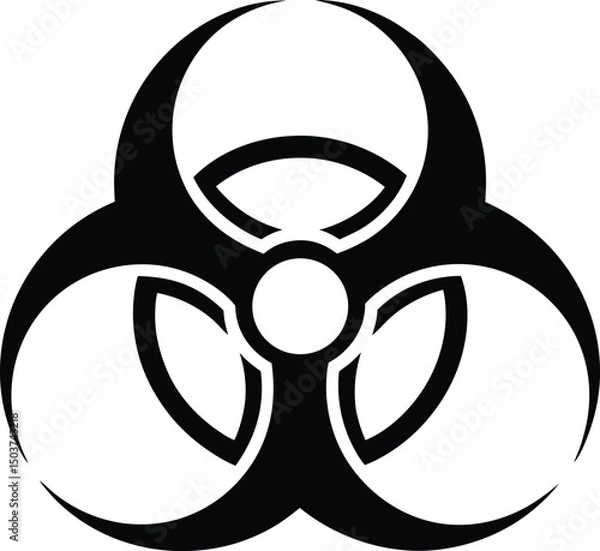 Fototapeta Biohazard Icon Outline Vector Illustration