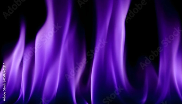 Obraz abstract overlay purple fire on black background
