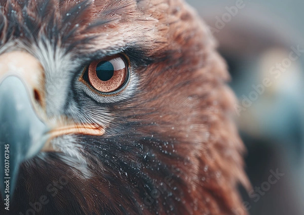 Obraz close up of an eagle eye,portrait of an eagle