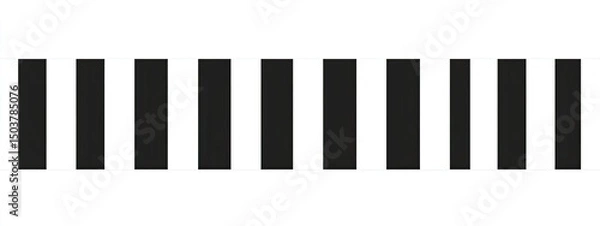 Fototapeta Alternating black and white rectangular bars