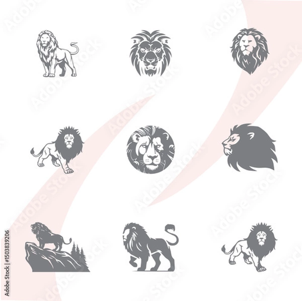 Obraz lion vector
