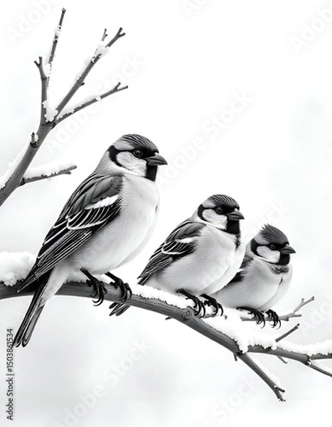 Obraz bird on a branch