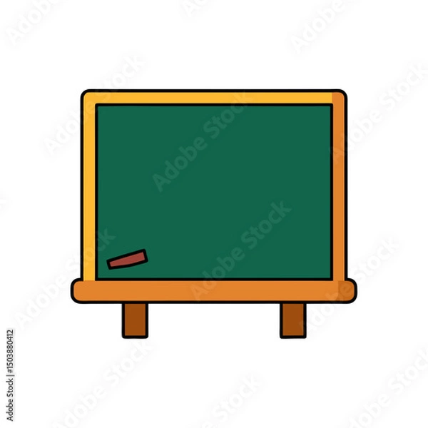 Obraz Cartoon Classroom Blackboard Doodle Illustration