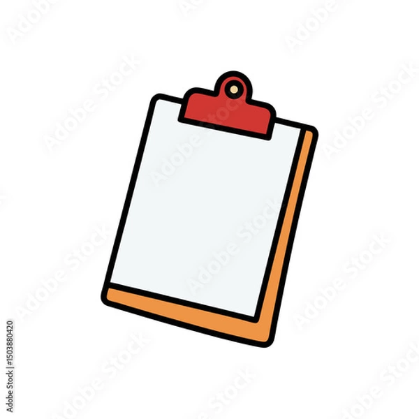 Obraz Cartoon Clipboard Doodle Drawing