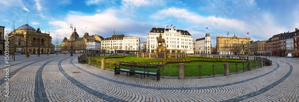 Obraz Kongens Nytorv - King's New Square - is a public square in Copenhagen Denmark