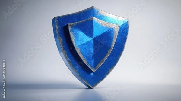 Obraz Corporate governance icon concept featuring a shield icon within a structured framework highlighting corporate responsibility and ethics