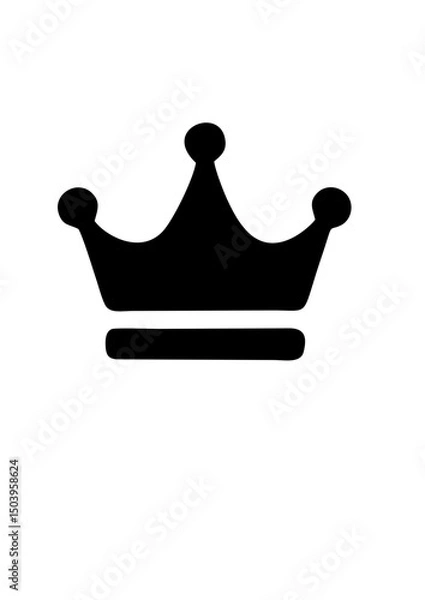 Obraz crown icon set