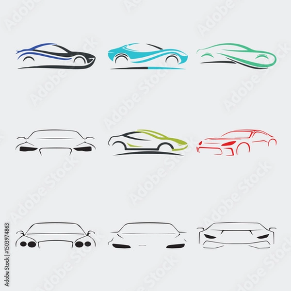 Obraz car vector