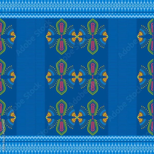 Fototapeta Design of a seamless vintage floral pattern 