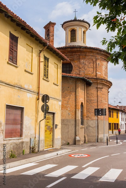Obraz Church of the Annunciation - Nerviano, MILAN. The church is known as "la Rotondina" for its characteristic circular plan. It was built at the end of the 17th century as a country oratory.
