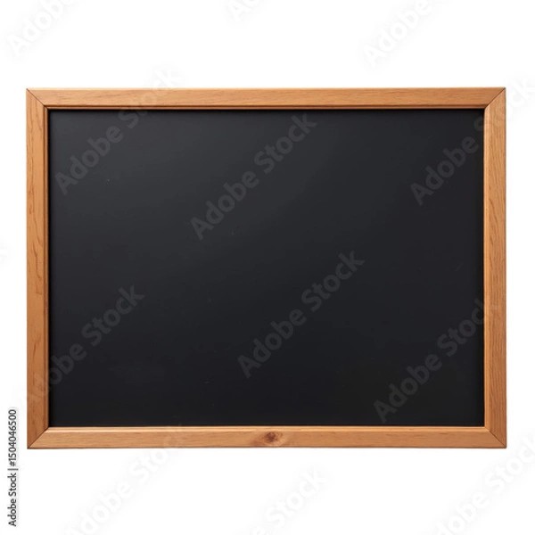 Obraz Minimalist wooden framed chalkboard, perfect for educational and professional settings, modern aesthetic..