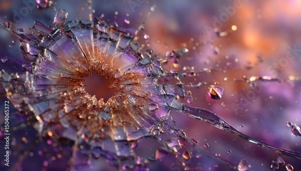 Fototapeta Shattered Prism: A Kaleidoscope of Fractured Light