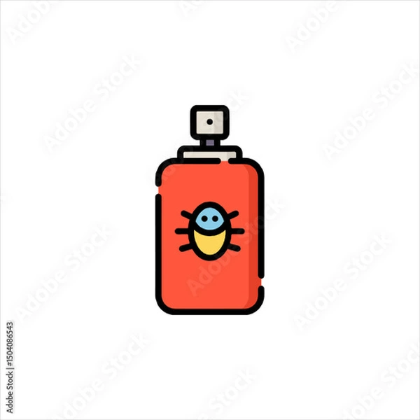 Fototapeta red spray can