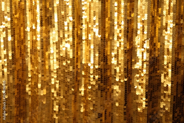 Fototapeta Golden light rays and dust particles.
