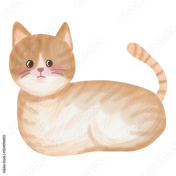 Obraz Cat cartoon lovely