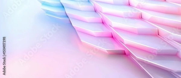 Obraz abstract Pastel steps