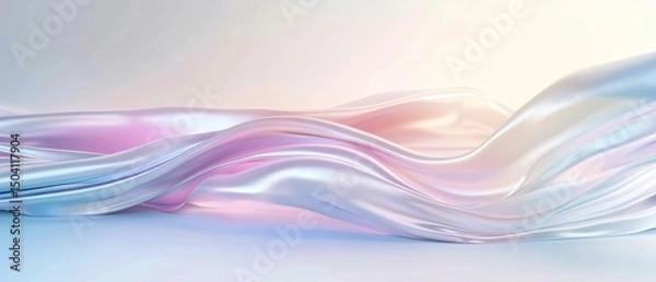 Obraz abstract pastel wavy cloth