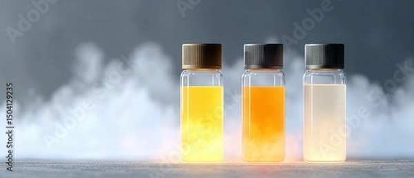 Obraz Dramatic Chemical Experiment Breakthrough in Laboratory Scene