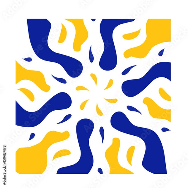 Fototapeta vector illustration of an abstract background with flames