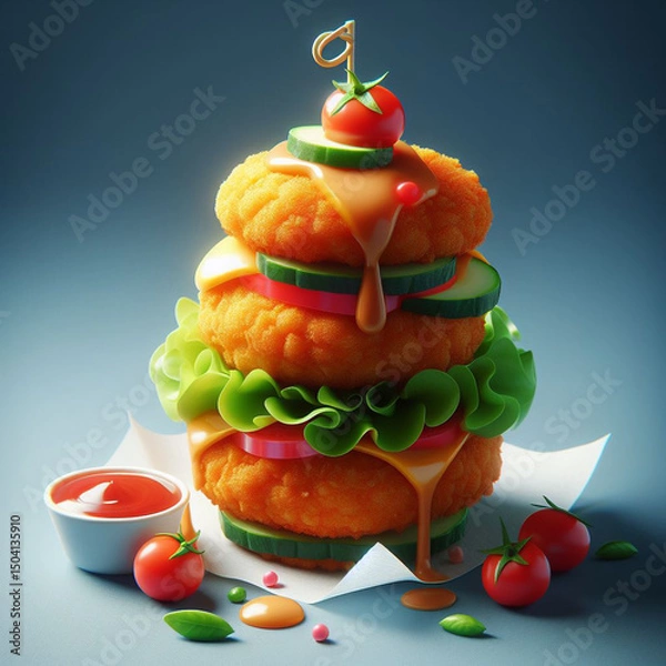 Obraz sandwich with tomato