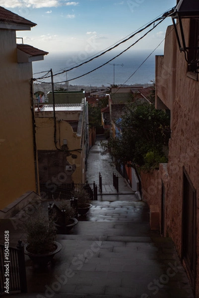 Obraz narrow street in the old town