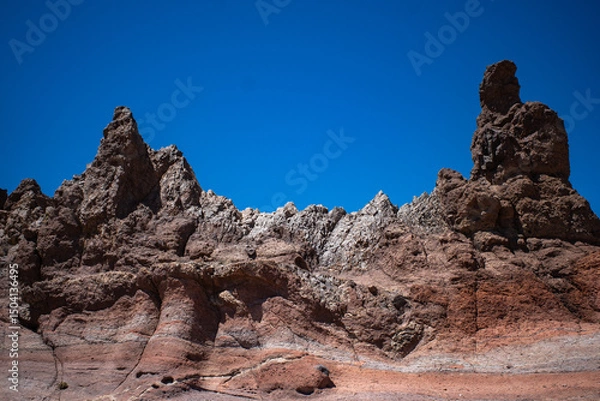Fototapeta red rocks and blue sky