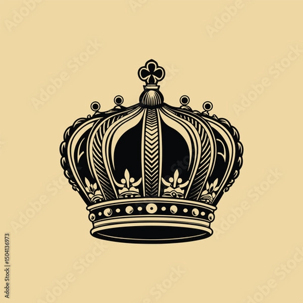 Obraz crown vector illustration