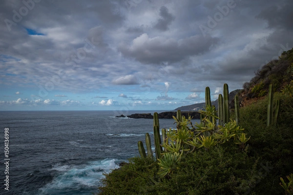 Fototapeta clouds over the ocean