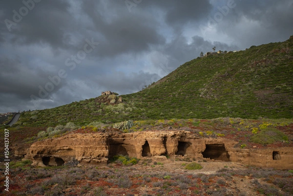 Fototapeta Ruins and the caves