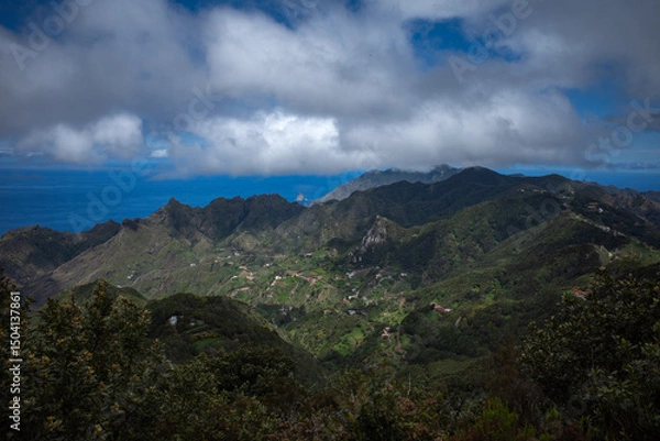 Fototapeta clouds over the mountains